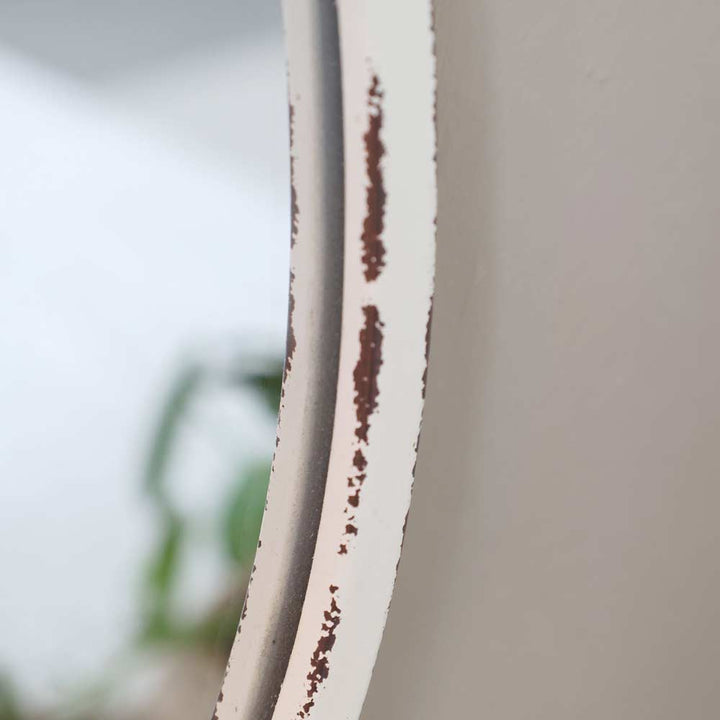 Chic Antique – Spiegel mit Stabkerzenhalter antique creme