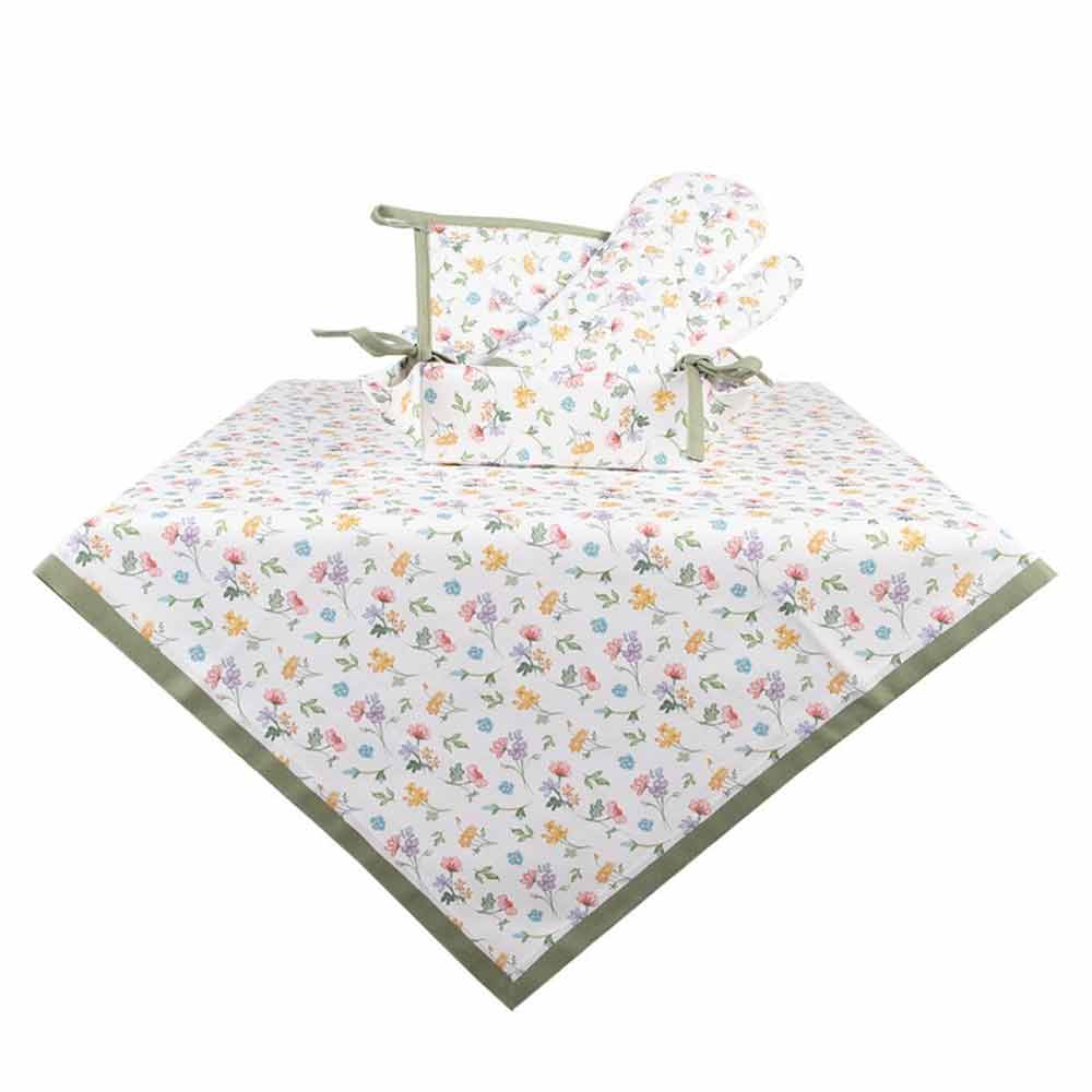 Clayre & Eef - Brotkorb Blumenmuster Landhausstil mit Schleifen