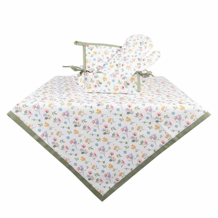 Clayre & Eef - Brotkorb Blumenmuster Landhausstil mit Schleifen