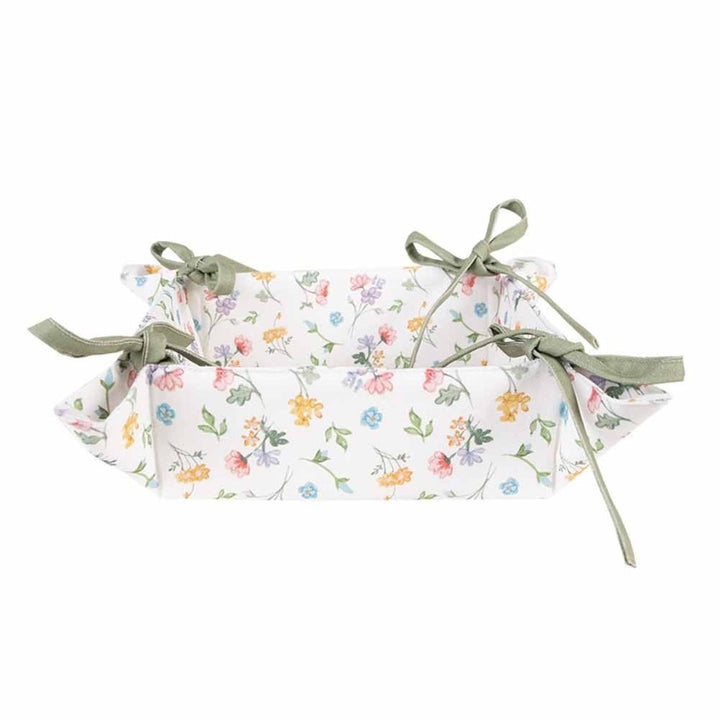 Clayre & Eef - Brotkorb Blumenmuster Landhausstil mit Schleifen