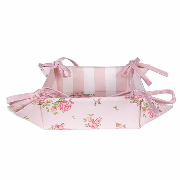 Clayre & Eef - Brotkorb Marley Rosa Rosenmuster Vintage
