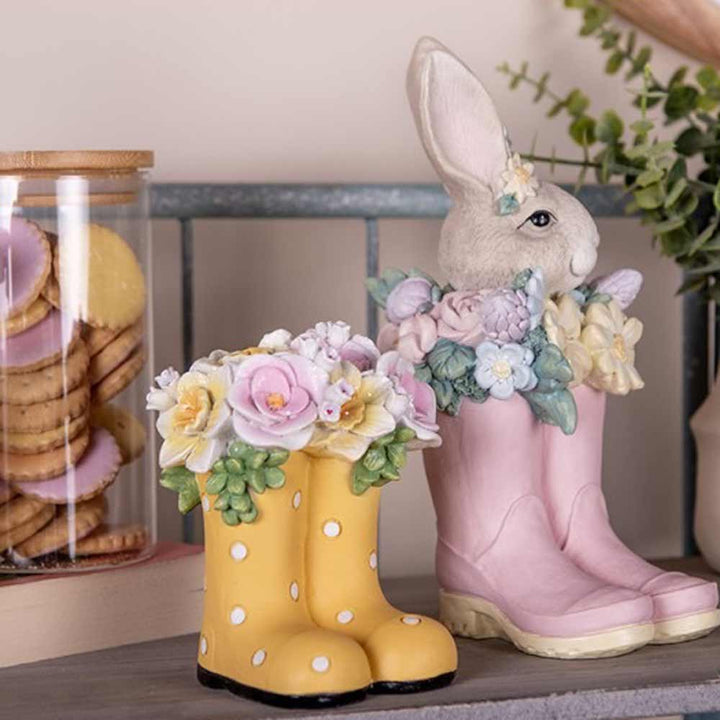 Clayre & Eef - Deko Gummistiefel mit Blumen