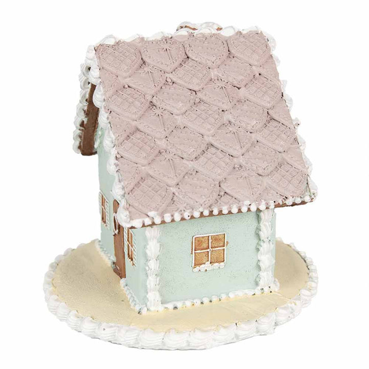 Clayre & Eef - Haus Lebkuchen Zuckerguss aus Türkis-Rosa