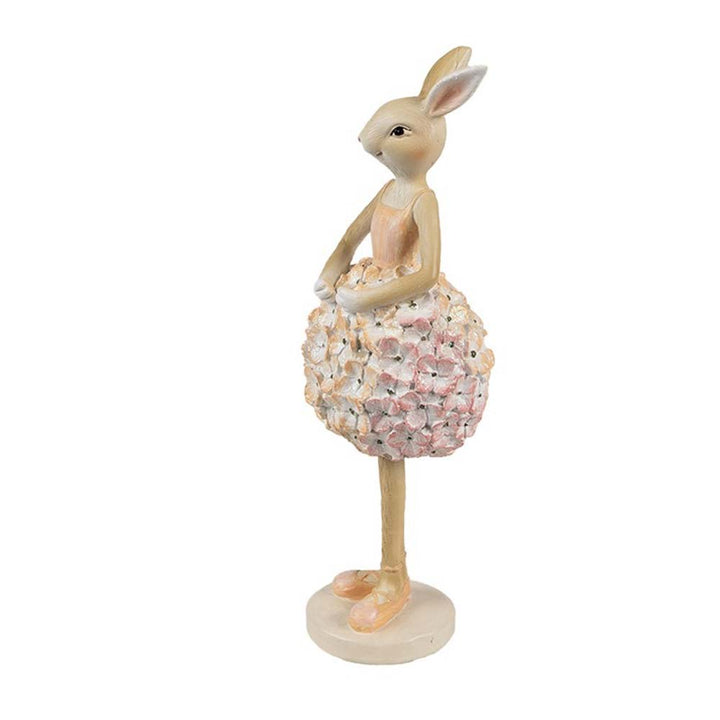 Clayre & Eef - Dekofigur Hase mit Blumenrock