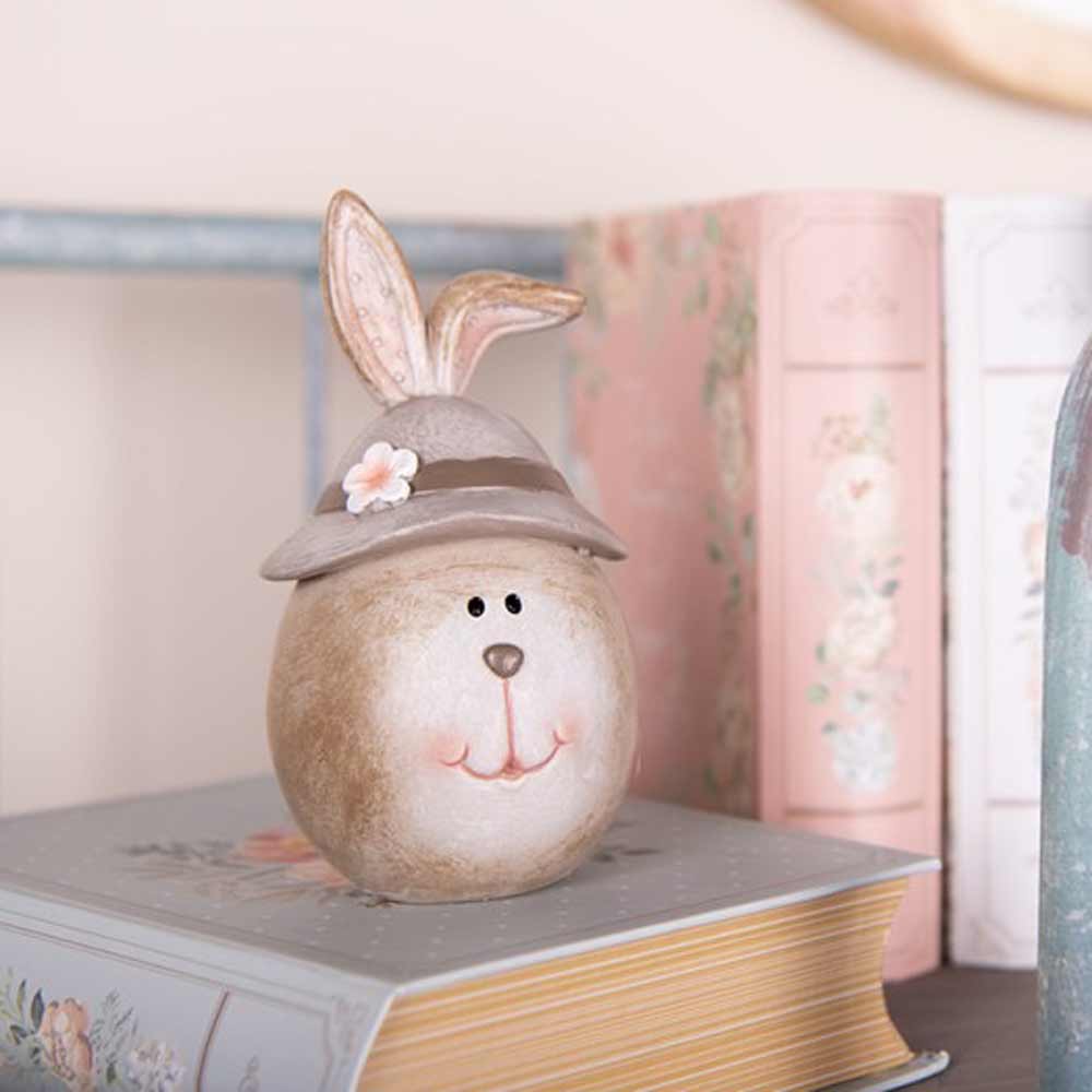 Clayre & Eef - Dekofigur Hase mit Hut
