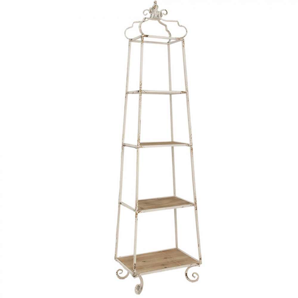 Clayre & Eef - Eisenregal Shabby Chic 185 cm