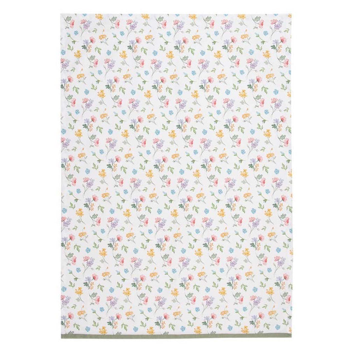 Clayre & Eef - Geschirrtuch Blumenmuster Landhausstil