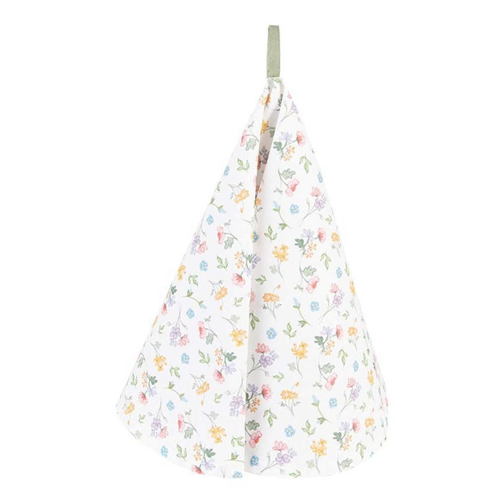 Clayre & Eef - Geschirrtuch Blumenmuster Landhausstil rund
