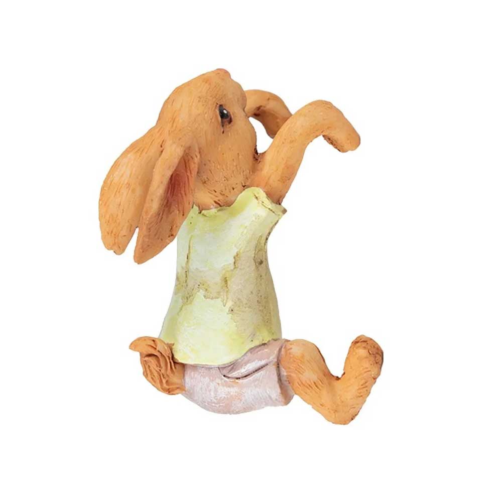 Ein Clayre &amp; Eef - Hase Deko für Kante im Hemd.