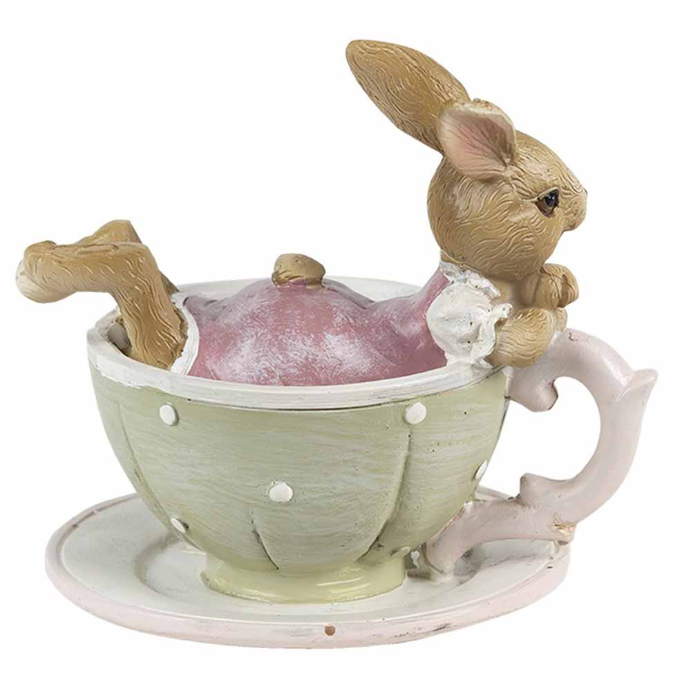 Clayre & Eef - Hase in Tasse liegend