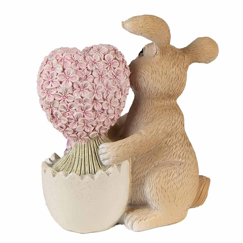Clayre & Eef - Hase mit Blumen aus Eierschale