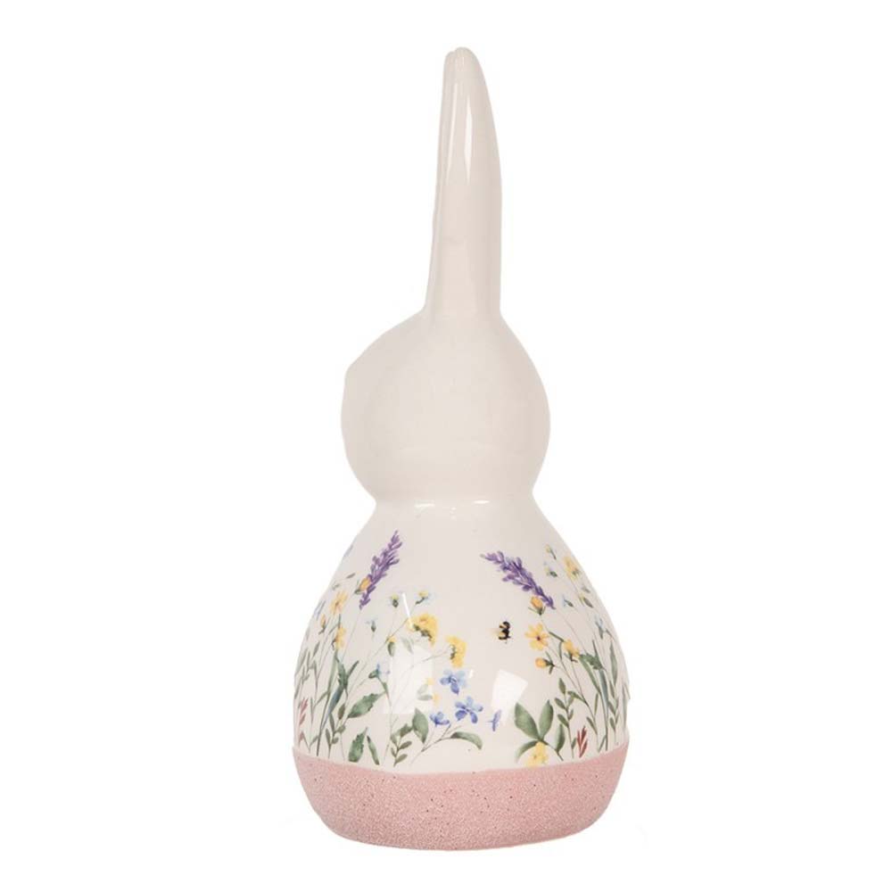 Clayre & Eef - Keramik Hase mit Blumenwiese Deko