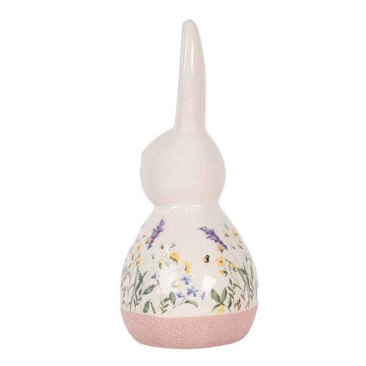 Clayre & Eef - Keramik Hase mit Blumenwiese Deko