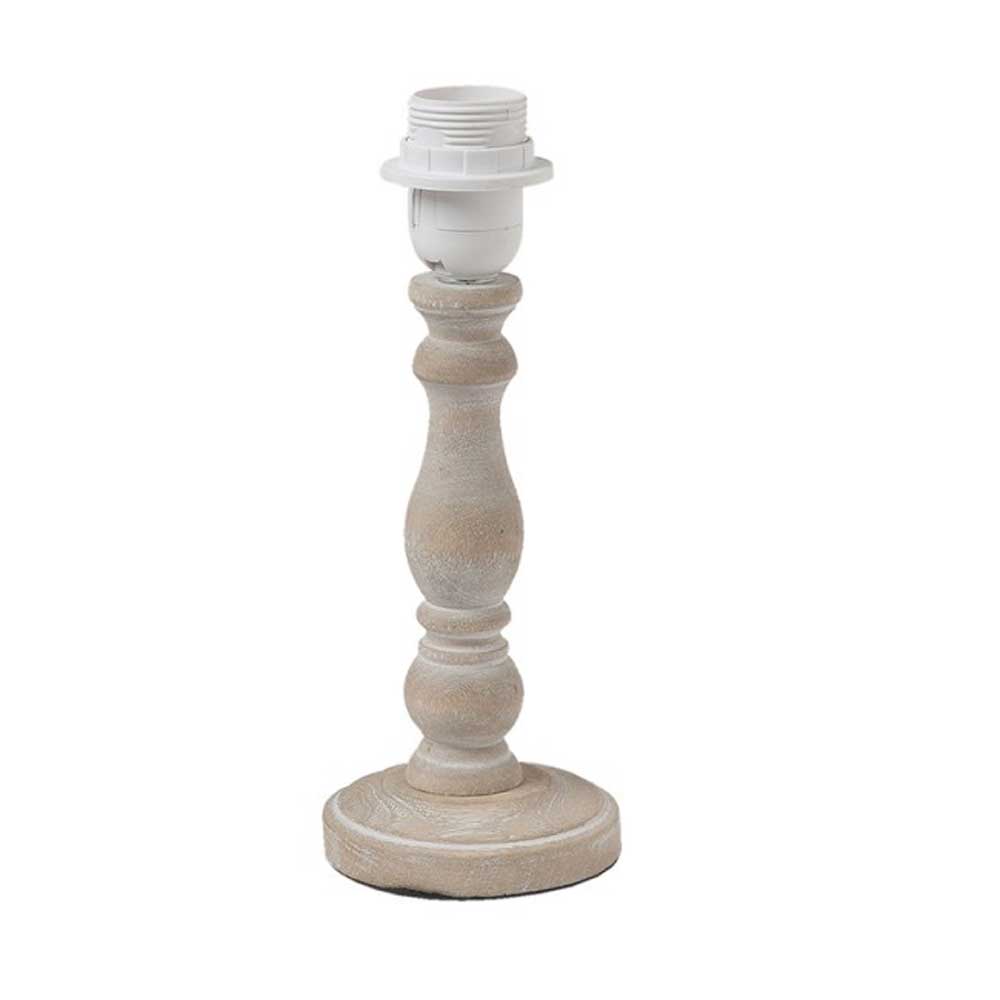 Clayre & Eef - Lampenfuss Shabby Braun-Grau Basic Höhe: 26 cm