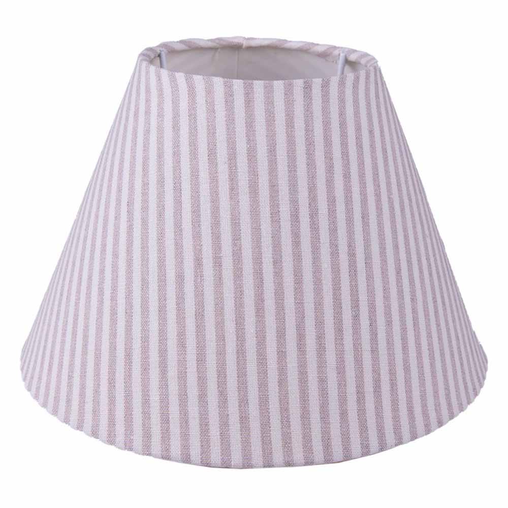 Clayre & Eef - Lampenschirm Beige Streifen Ø23 cm