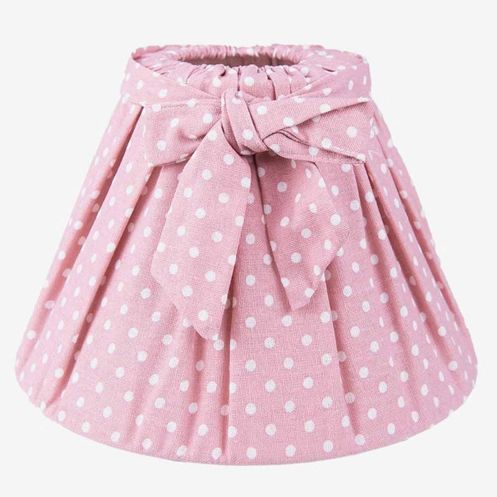 Clayre & Eef - Lampenschirm Rosa mit Punkte Ø25 cm