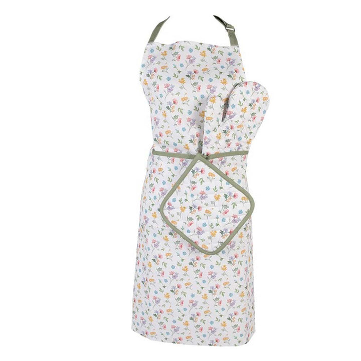 Clayre & Eef - Ofenhandschuh Blumenmuster Landhausstil