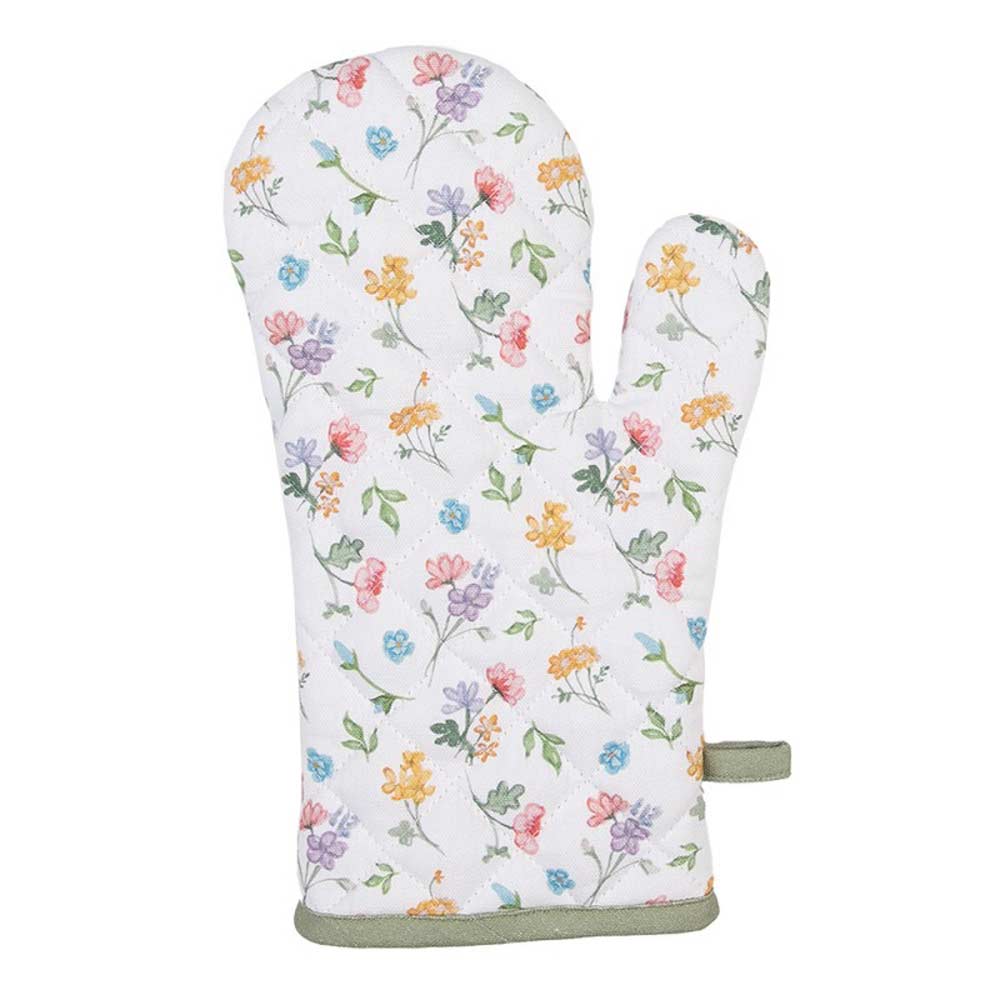Clayre & Eef - Ofenhandschuh Blumenmuster Landhausstil