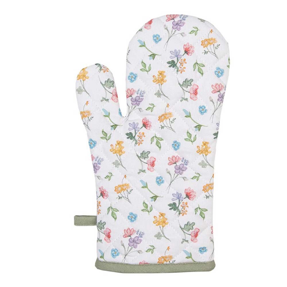 Clayre & Eef - Ofenhandschuh Blumenmuster Landhausstil