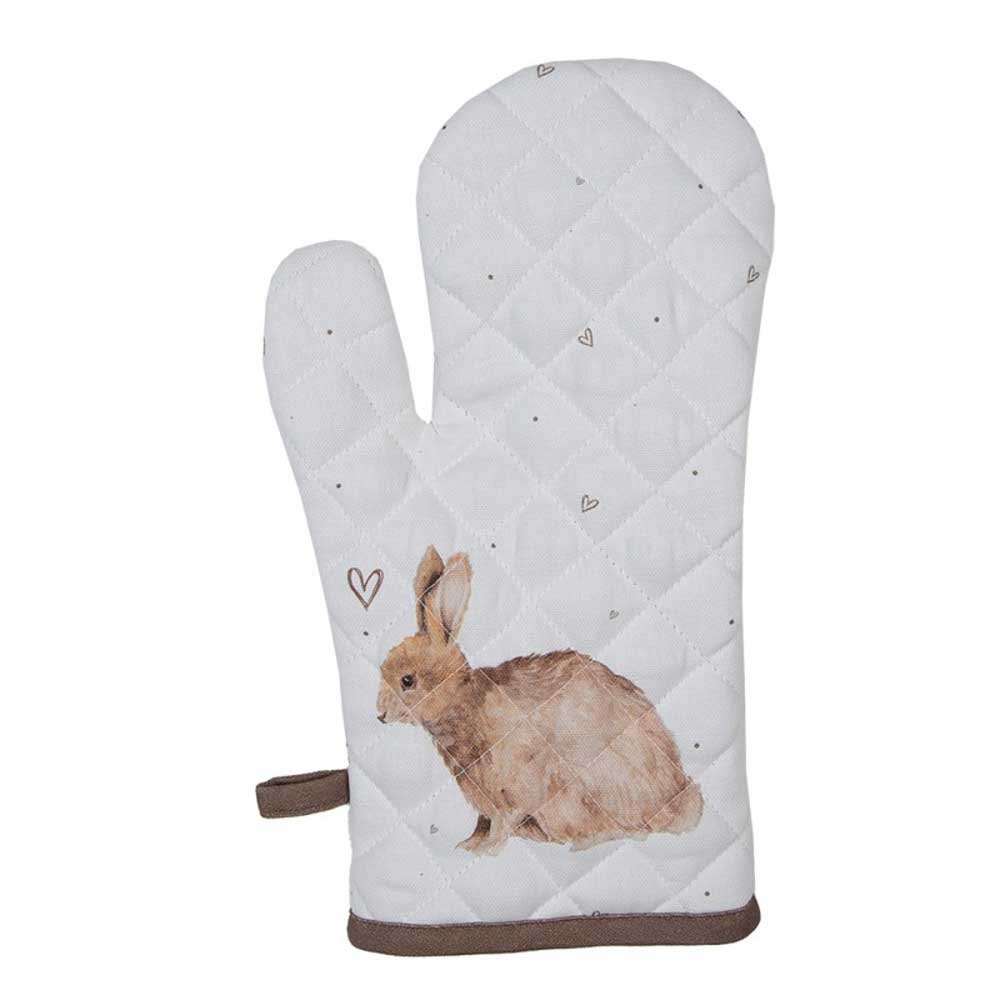 Clayre & Eef - Ofenhandschuh Hase Herzen