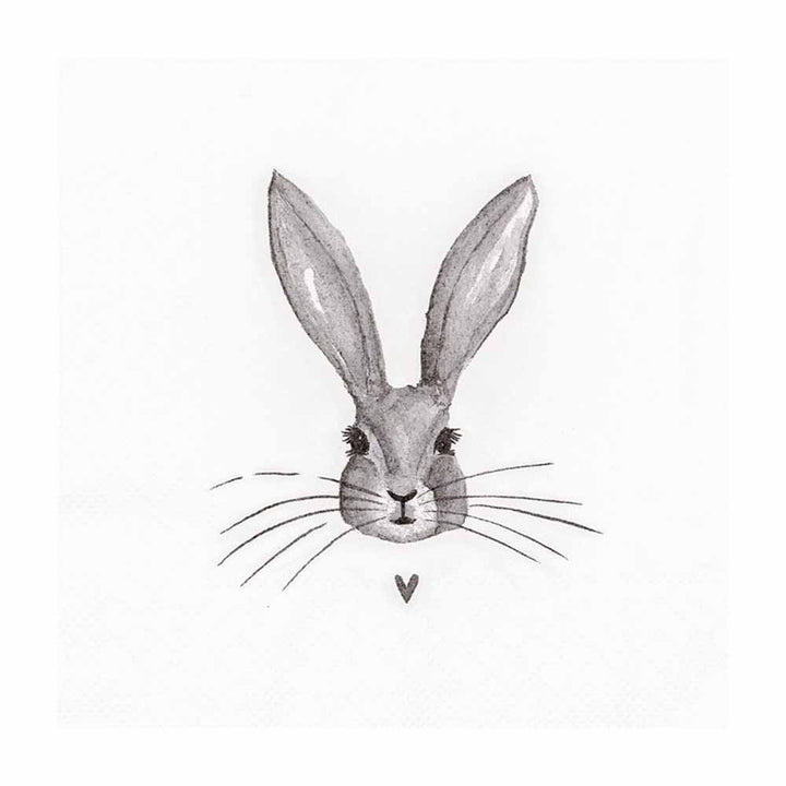 Clayre &amp; Eef - Papierservietten Servietten Hase 20 Stück