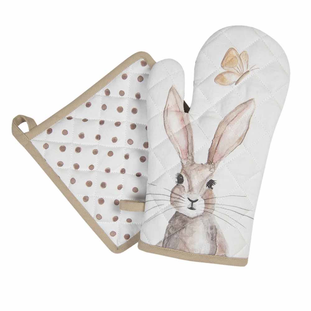 Clayre & Eef - Topflappen Hase beige