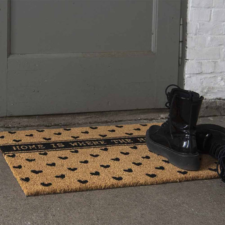 Clayre & Eef - Fußmatte mit Herzmotiv Home is where the heart is