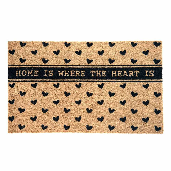 Clayre & Eef - Fußmatte mit Herzmotiv Home is where the heart is