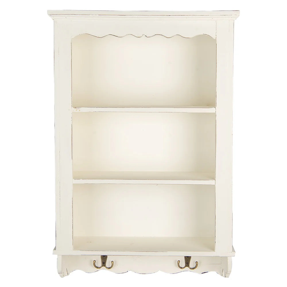 Clayre & Eef - Wandregal aus Holz Landhausstil – 45×16×67 cm