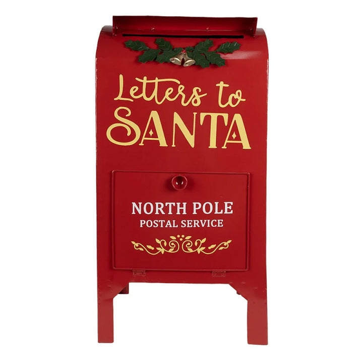 Clayre & Eef - Roter Briefkasten ‘Letters to Santa’ – 67 cm