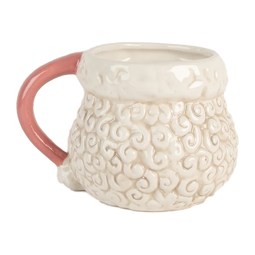 Clayre & Eef - Santa-Becher mit rosa Henkel 550 ml