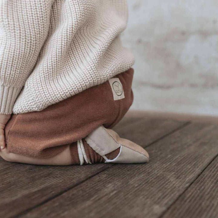 Cosy Roots - Krabbelschuhe Uni Sand