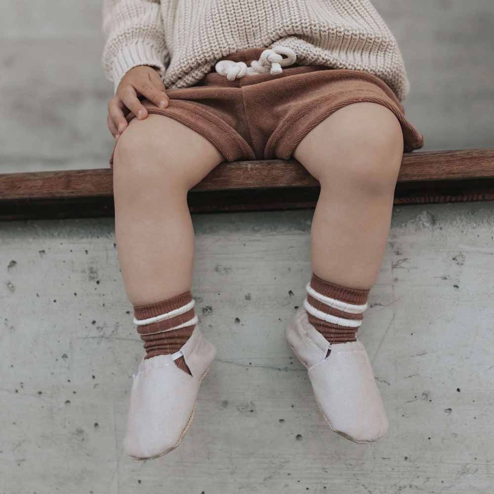 Cosy Roots - Krabbelschuhe Uni Sand