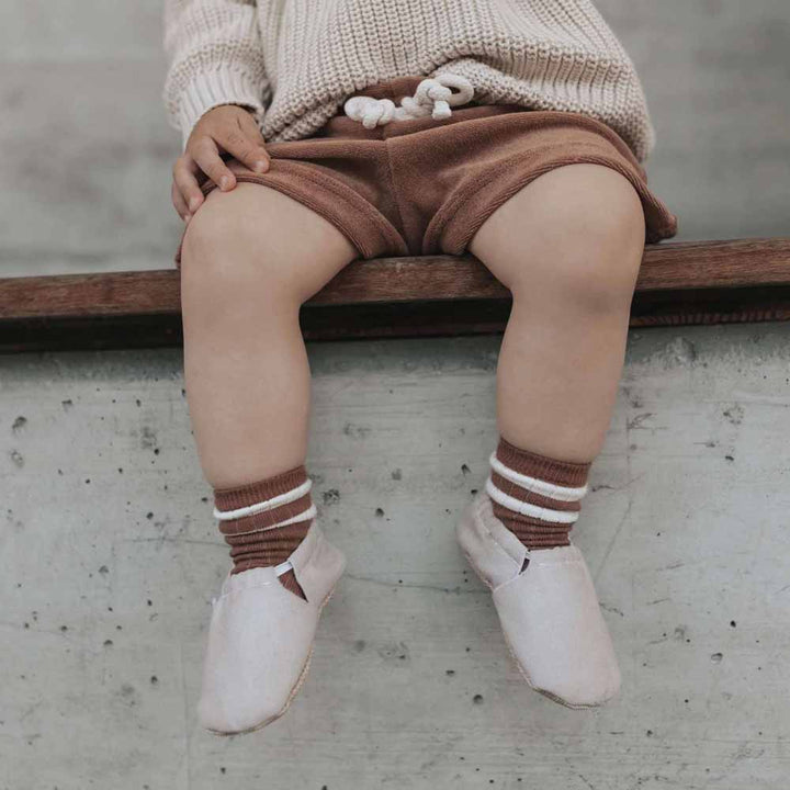 Cosy Roots - Krabbelschuhe Uni Sand