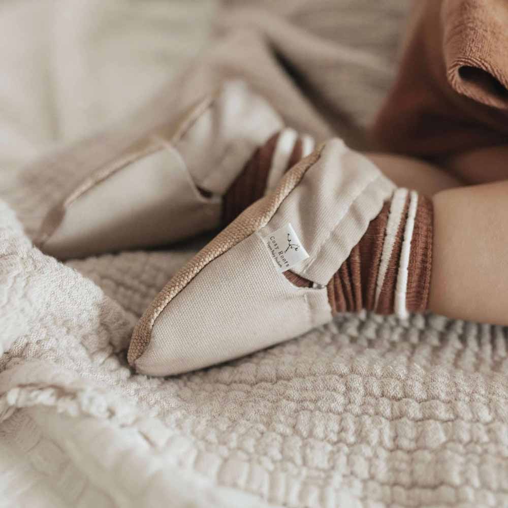 Cosy Roots - Krabbelschuhe Uni Sand
