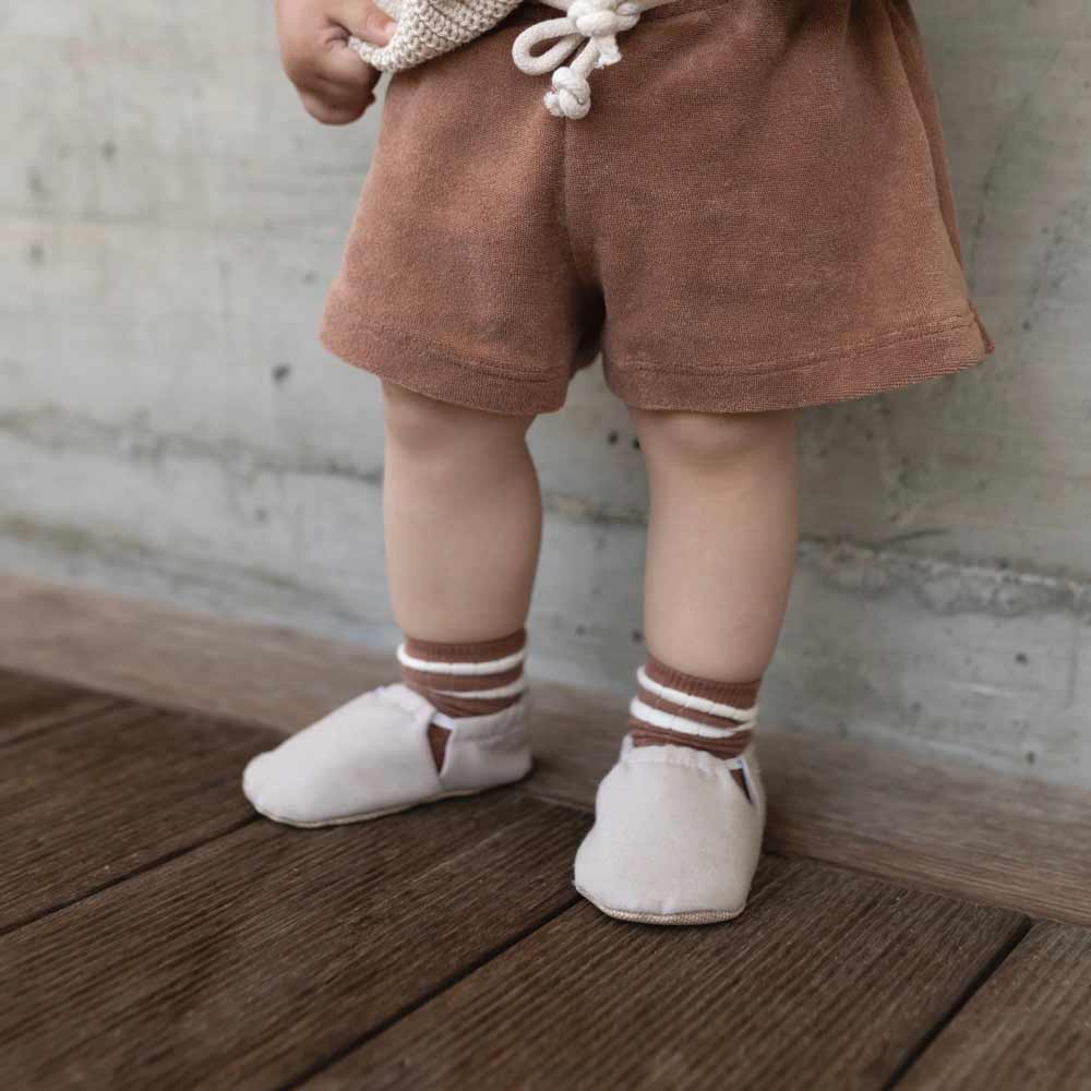 Cosy Roots - Krabbelschuhe Uni Sand