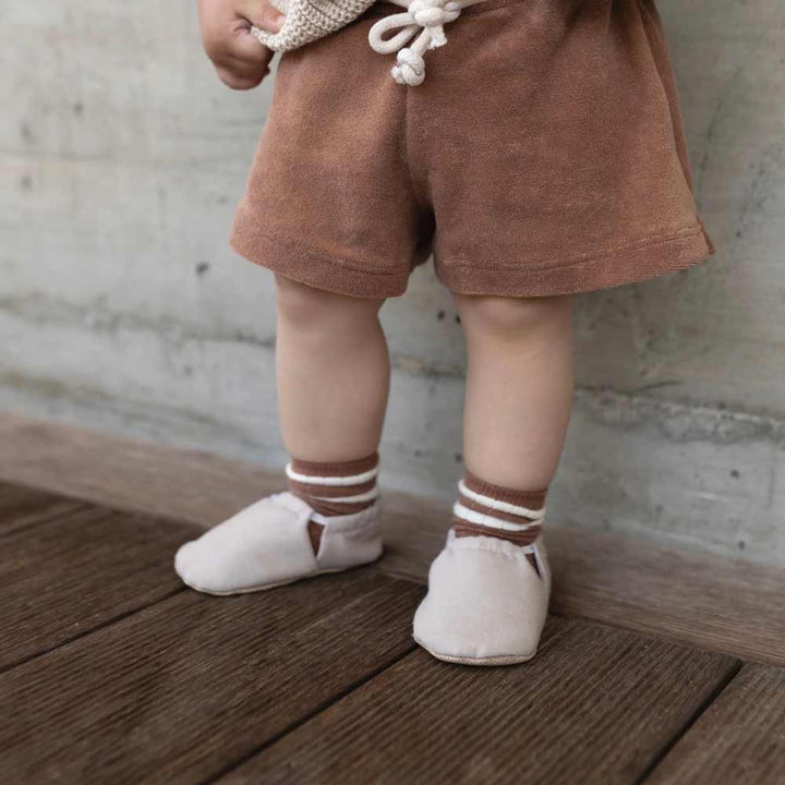 Cosy Roots - Krabbelschuhe Uni Sand