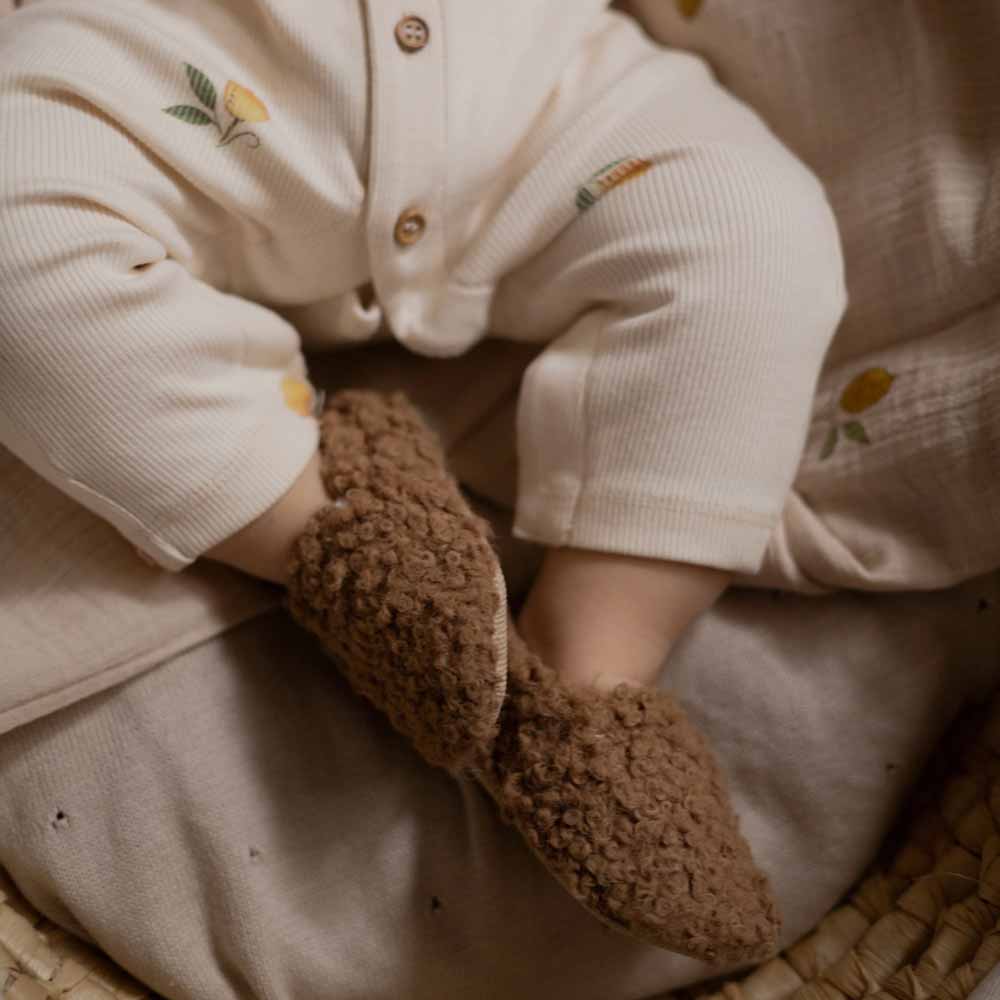 Cosy Roots - Lauflernschuhe Teddy Chocolate