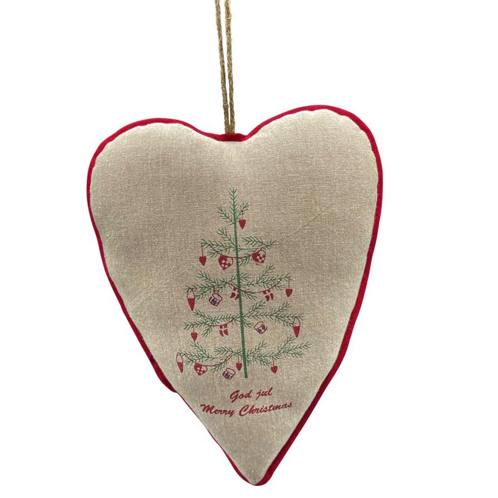 Danishville - Deko Herz zum Aufhängen Weihnachtsbaum 32 cm