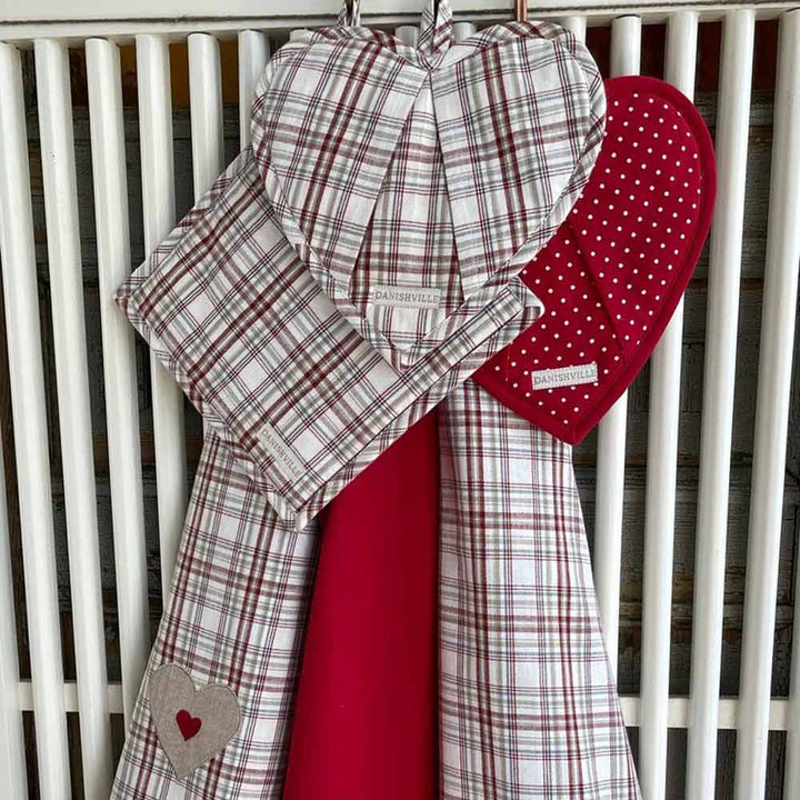 Danishville - Herz Topflappen mit Punkte