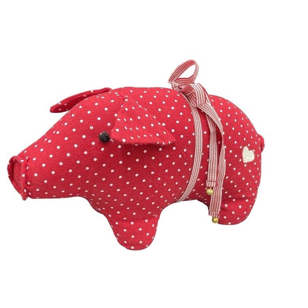 Danishville - Türstopper Schwein Rot mit Punkte