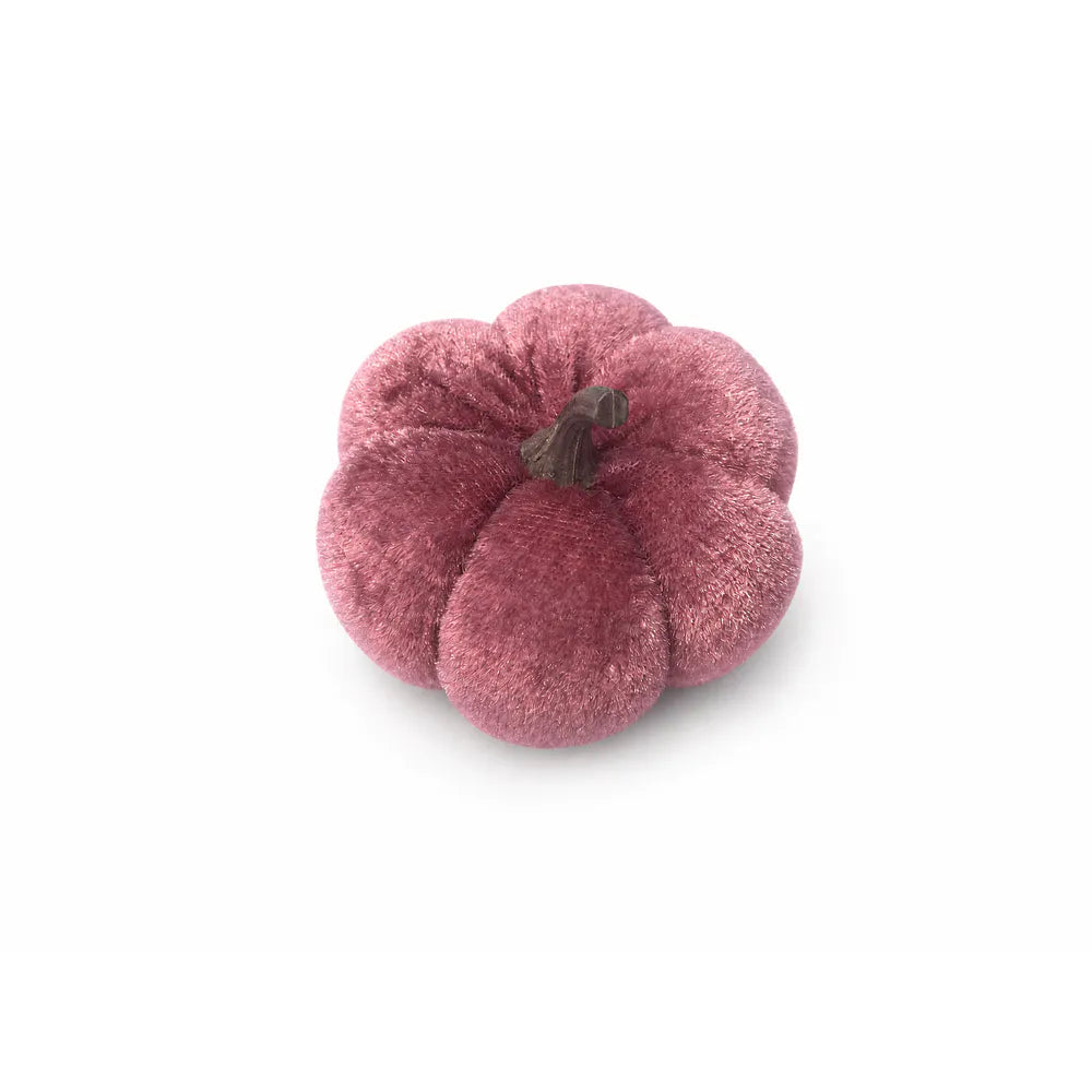Alsaba Home - Deko-Kürbis aus Samt in Rosa