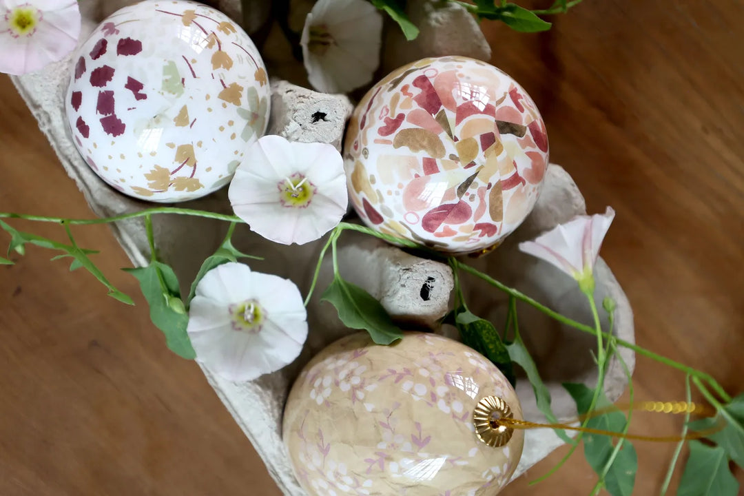 Chic Antique - Deko-Ostereier Flower 3er Set