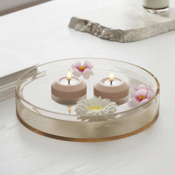 Deluxe Homeart - Schwimmkerzen LED Rosa (Ø6,1cm x 4,5cm)
