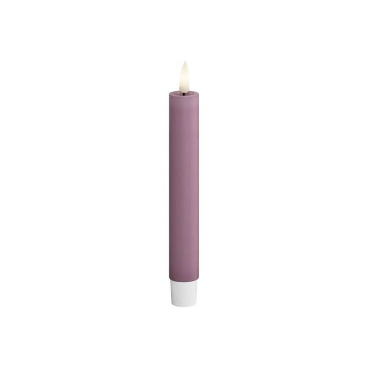 Deluxe Homeart - Stabkerzen LED Flieder (2-teilig, 15cm)