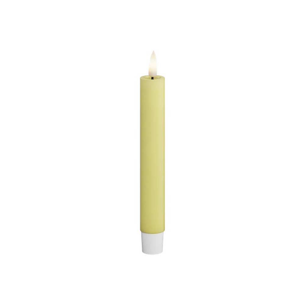 Deluxe Homeart - Stabkerzen LED Hellgelb (2-teilig, 15cm)