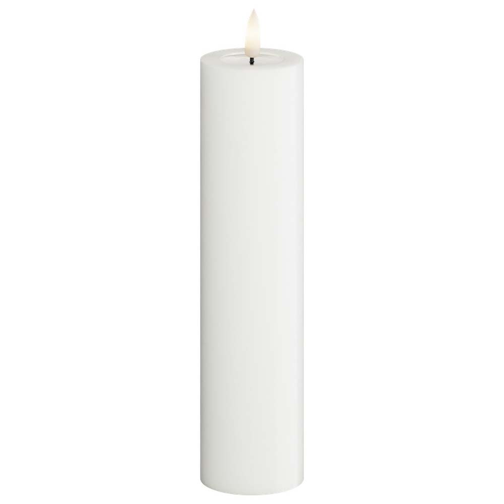 Deluxe Homeart - Stumpenkerze LED Weiß (5x20cm)