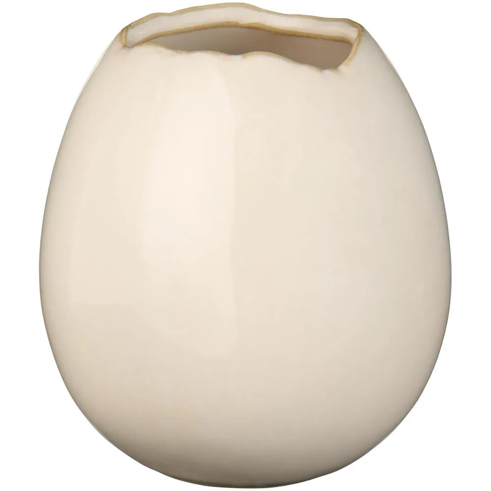 Ib Laursen - Eiförmige Minivase aus Steingut