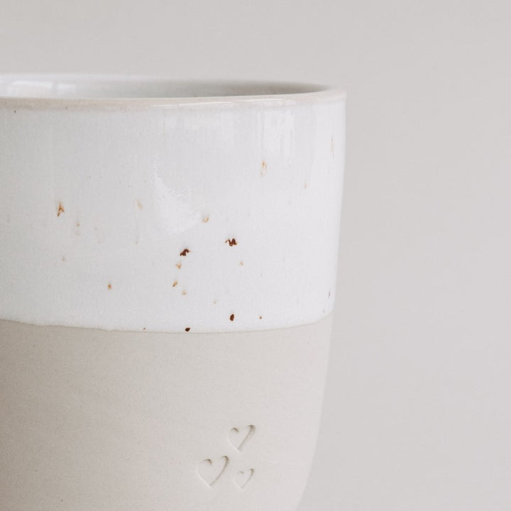 Eulenschnitt - Becher Herzen