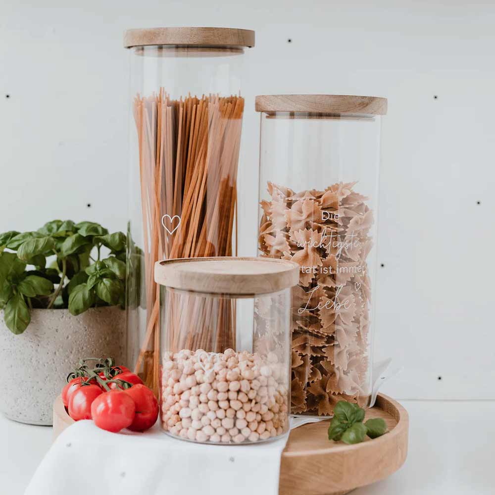 Eulenschnitt - Vorratsglas Liebe 25cm